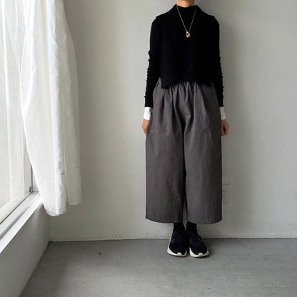 Linenya  タックワイドパンツ