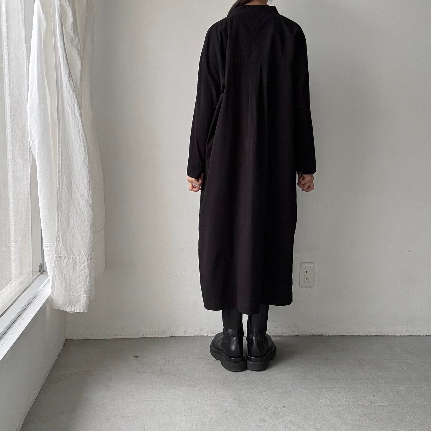 jujudhau デッドストックコットンプルオーバードレス