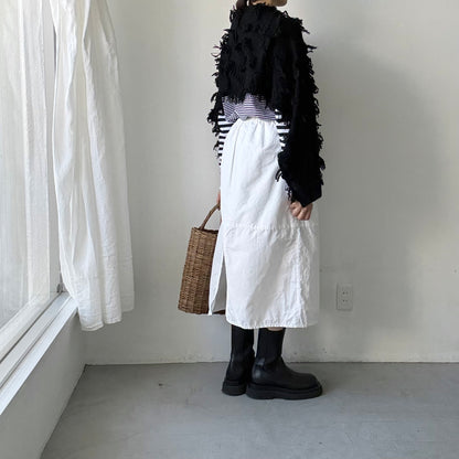 homspun ラムフリンジストール　ブラック
