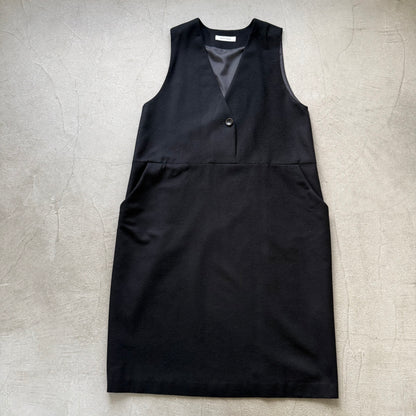 atelier naruse　コットンウールヘリンボンジャンパースカート