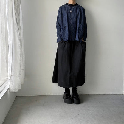 jujudhau デッドストックデニムダブルボタンシャツ