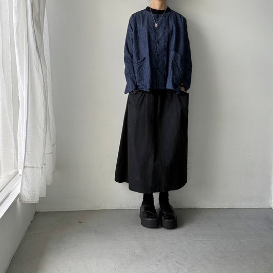 jujudhau デッドストックデニムダブルボタンシャツ