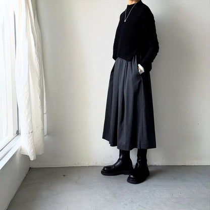 Linenya  ウールタックスカート