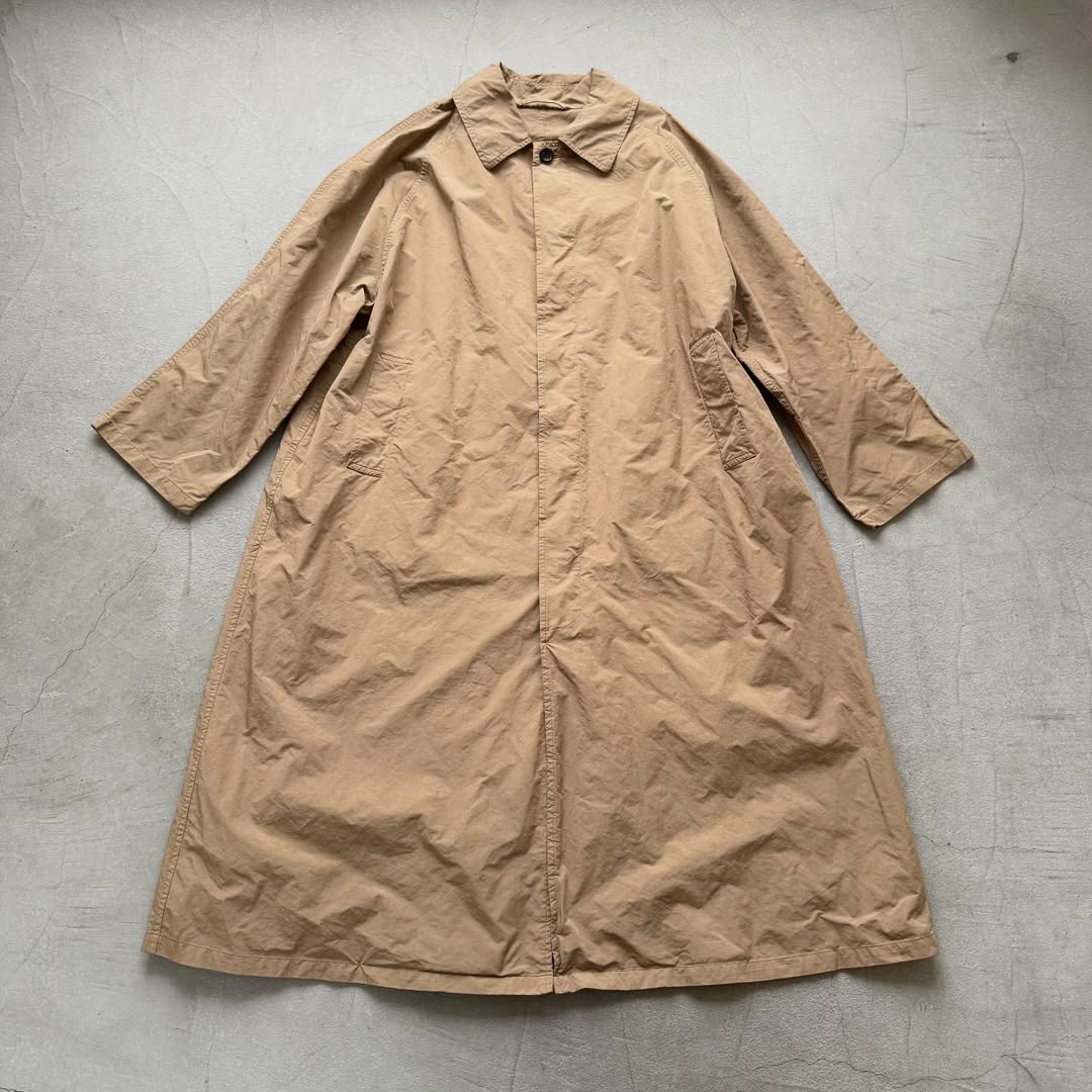 R&D.M.Co ガーメントダイステンカラーコート　ベージュ