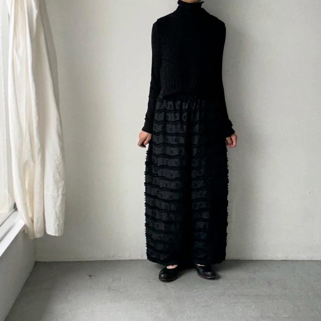 kijinokanosei  鳥の子ワイドパンツ