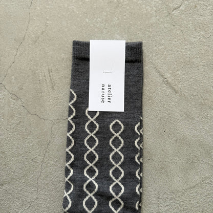 atelier naruse ウールループハイソックス