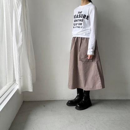 R&D.M.Co トレジャーハンティング長袖Tシャツ　ホワイト