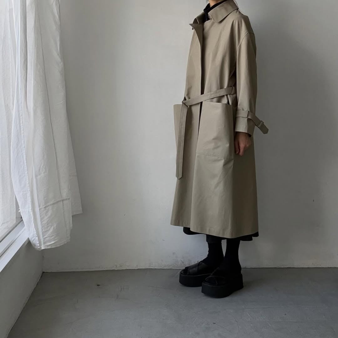 TENNE HANDCRAFTED MODERN　ブリスベンモスビッグサイズトレンチコート
