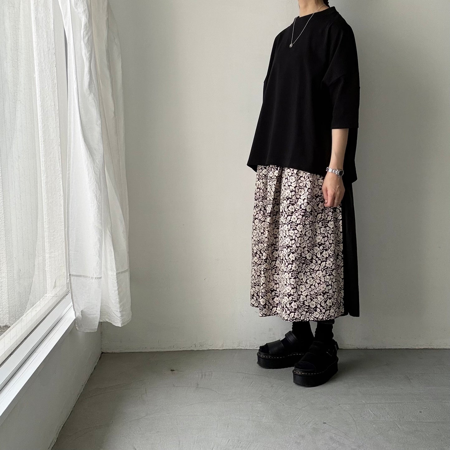 Linenya  テラヴェ7分袖Tシャツ