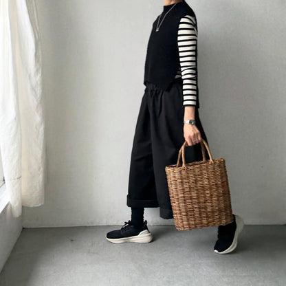 dui jujudhau  ワイドワイドパンツ　チノブラック