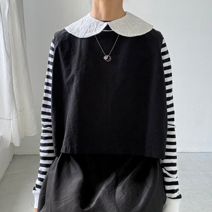 R&D.M.Co  エンブロイダリーシュリンクカラー　ホワイト