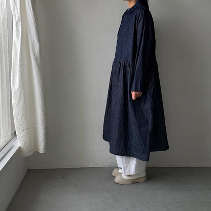 jujudhau デニムカラードドレス