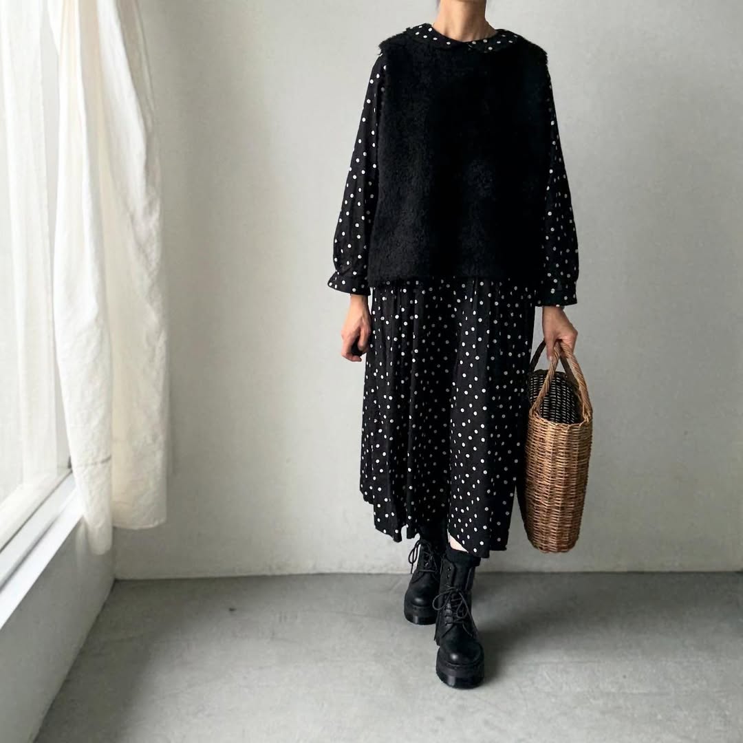 cion  アルパカ混モールベスト