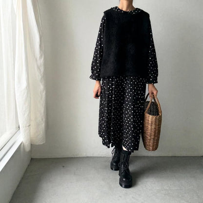 cion  アルパカ混モールベスト