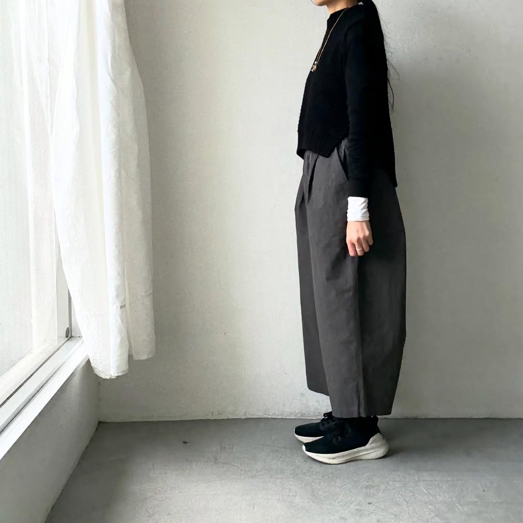 Linenya  タックワイドパンツ