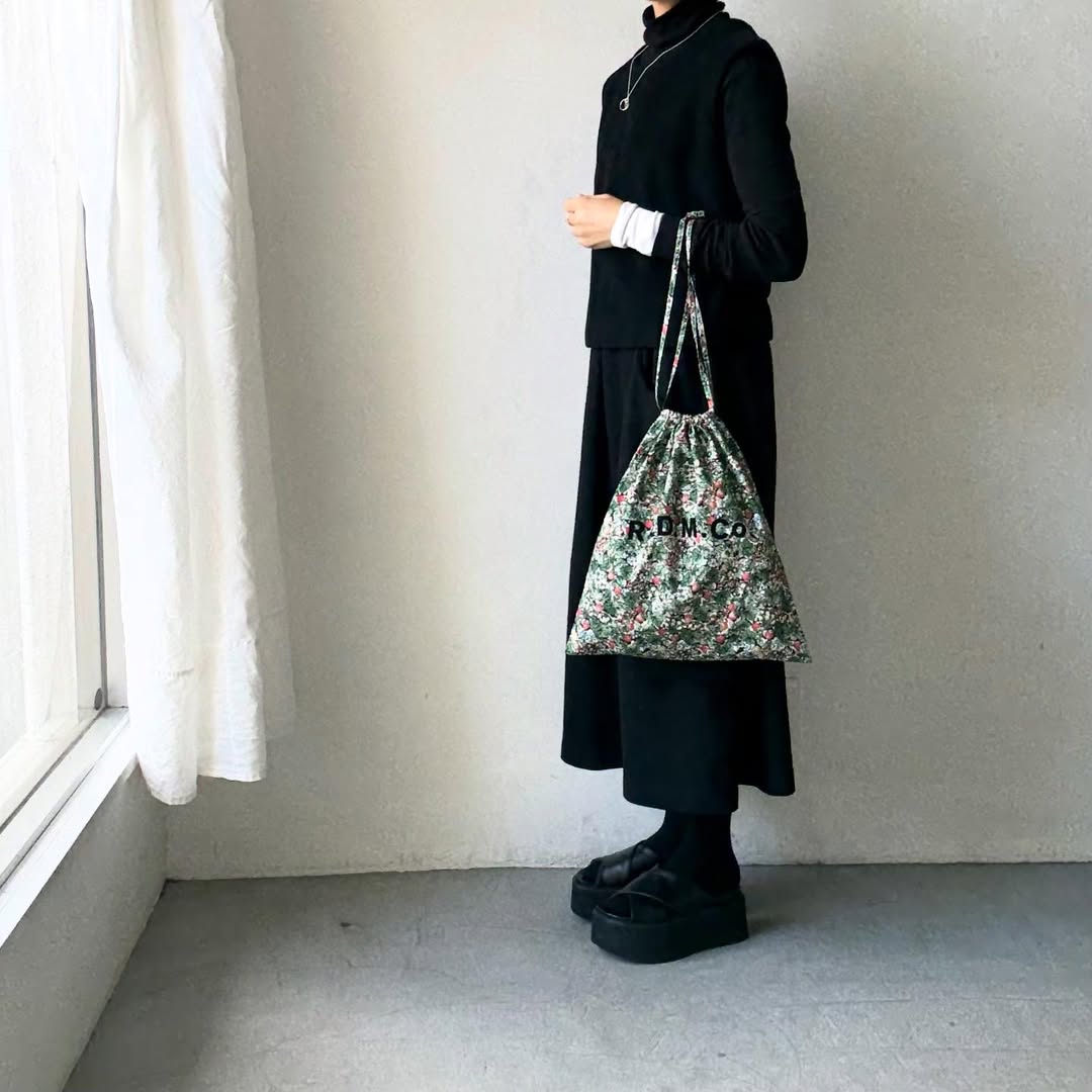 R&D.M.Co  ワイルドベリーフィールド　ドローストリングバッグ　ラージ