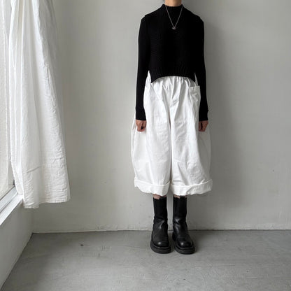 atelier d'antan Perriereコットンワイドパンツ　ホワイトsize 1