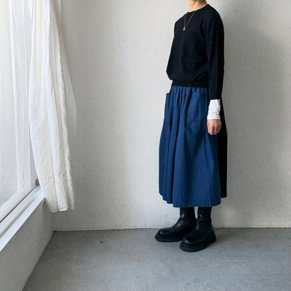 R&D.M.Co  ウールカシミアポケットプルオーバー　ブラック