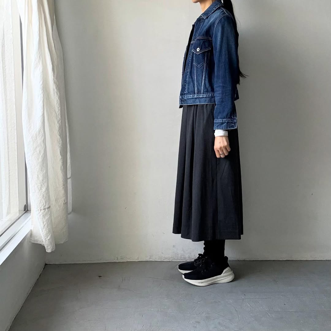 Linenya  ウールタックスカート