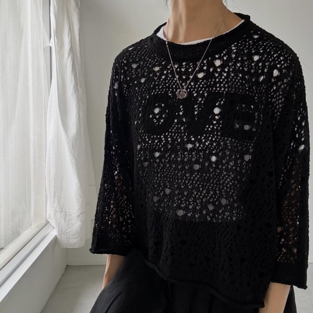 atelier naruse  スキャッタードホールニットプルオーバー