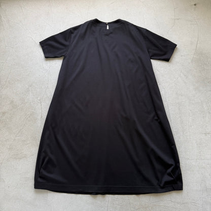 atelier naruse  コットンカットソーコクーンワンピース　ブラック