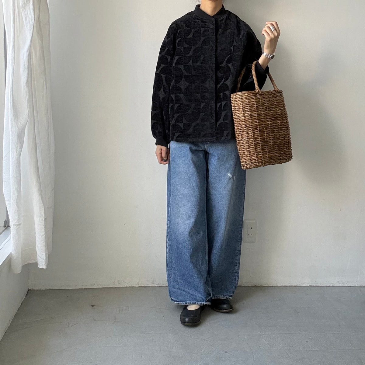 kijinokanosei  バックタックブルゾン