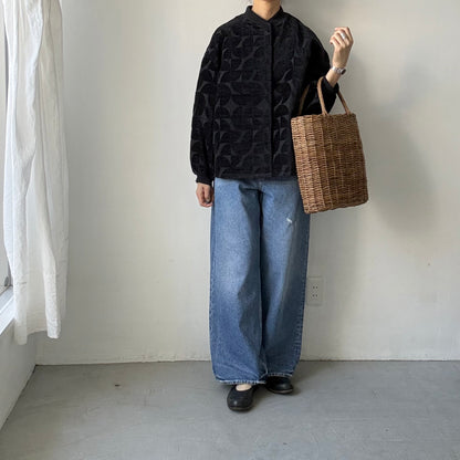 kijinokanosei  バックタックブルゾン
