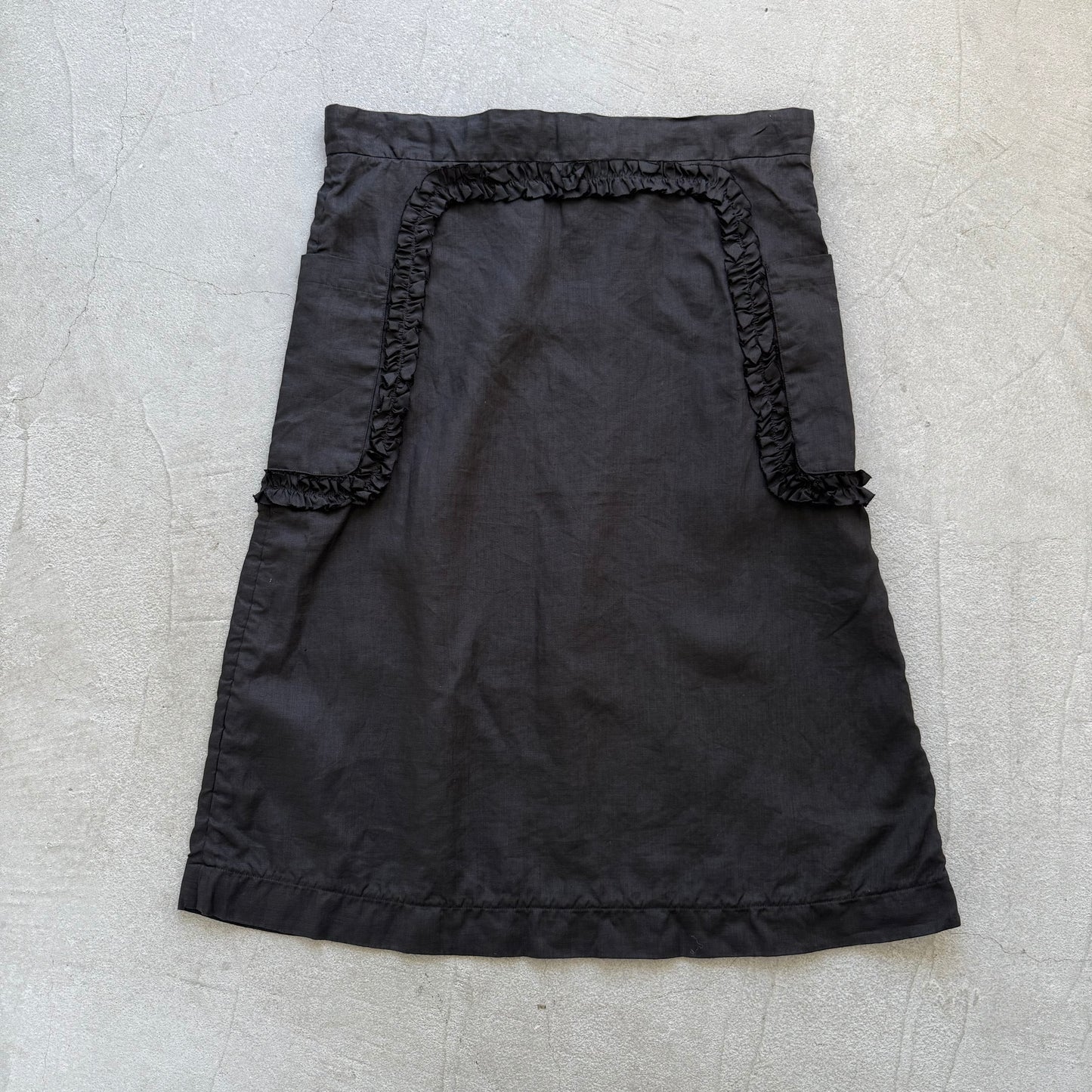R&D.M.Co  リネンガーメントダイフリルデコレーションスカート