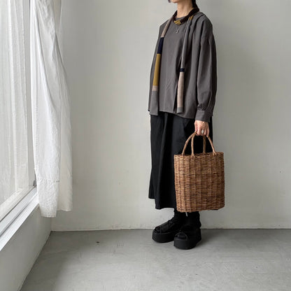 atelier naruse  マルチボーダーニットスカーフ