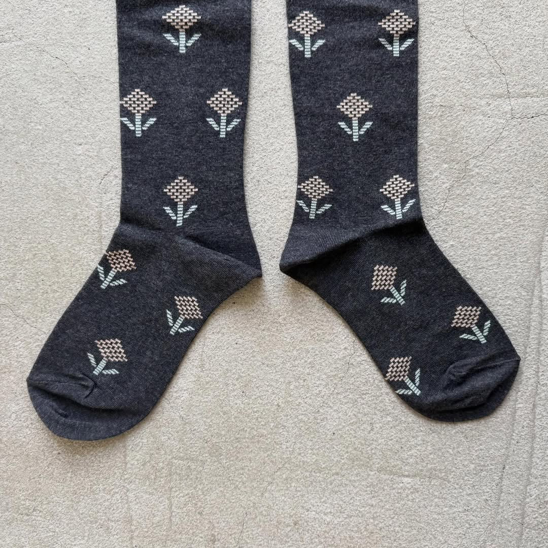 French Bull ジニアオーバーニーソックス　チャコールグレー