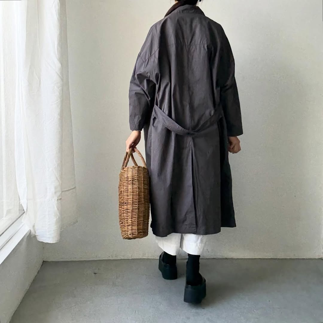 jujudhau  デッドストックコットンワークコート　グレー