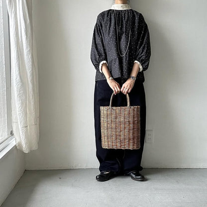 MAGALI コットンリネンスノーウィープルオーバー