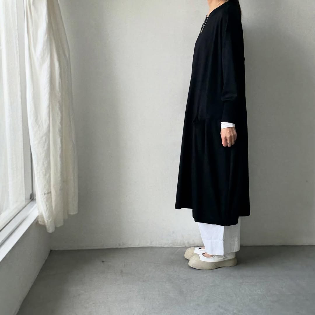 atelier naruse  スムースウールコクーンワンピース　size1