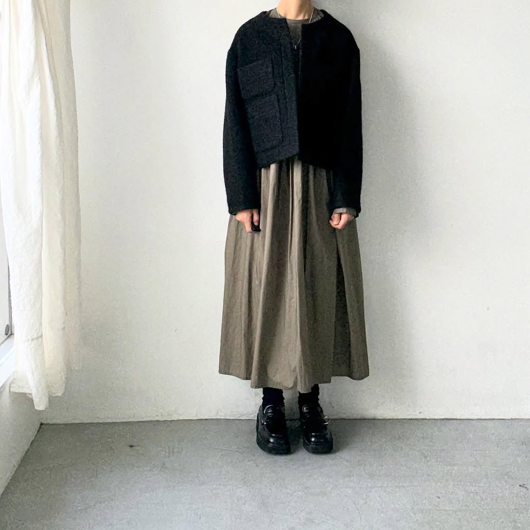 TENNE HANDCRAFTED MODERN アンゴラツイードジャケット