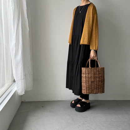 atelier d'antan  Paulet リネンニットカーディガン　マスタード