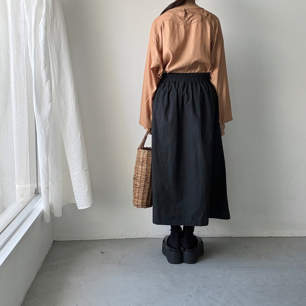 kijinokanosei  ひなぎくビッグプルオーバー　ベージュ×ベージュ