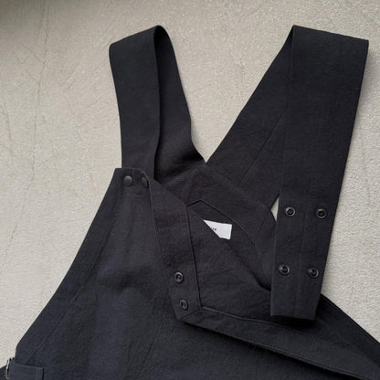 atelier naruse コットンリネンスラブオーバーオール