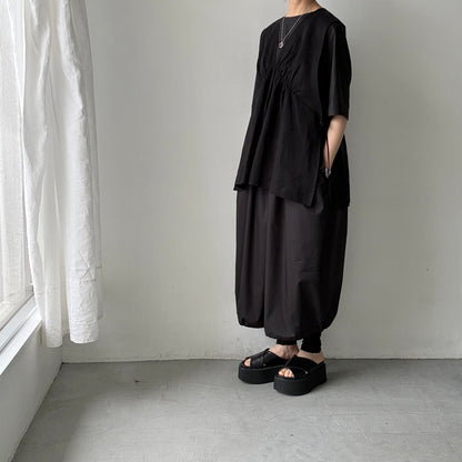 TENNE HANDCRAFTED MODERN バルーンドレス　ブラック
