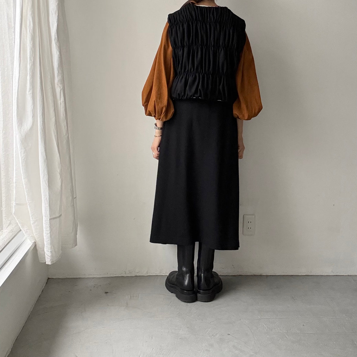 R&D.M.Co  ミドルスムースシャーリングベスト