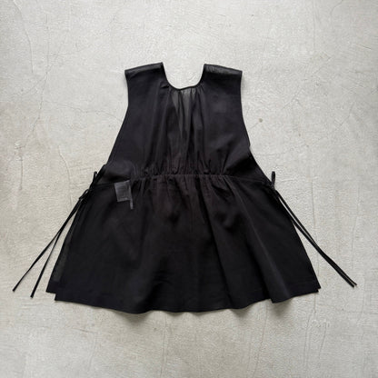 TENNE HANDCRAFTED MODERN オーガンジー2wayショートドレス　ブラック