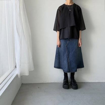 homspun  無地ノースリーブプルオーバー