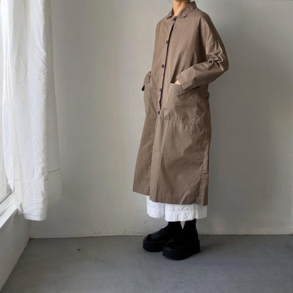 jujudhau  デッドストックコットンワークコート　カーキ