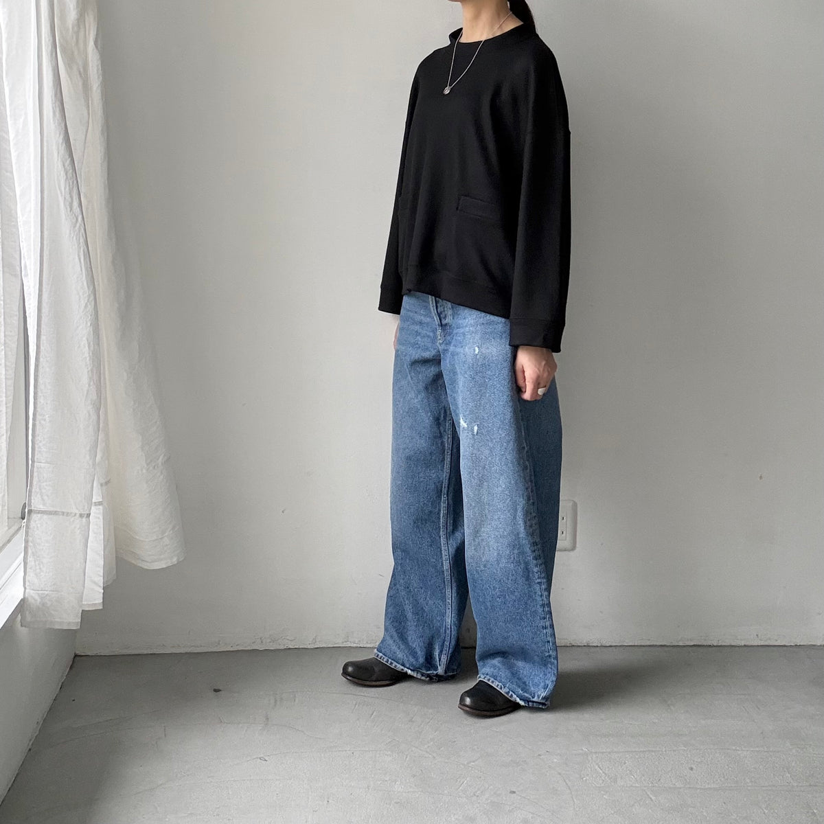 R&D.M.Co  ミドルスムースポケットプルオーバー