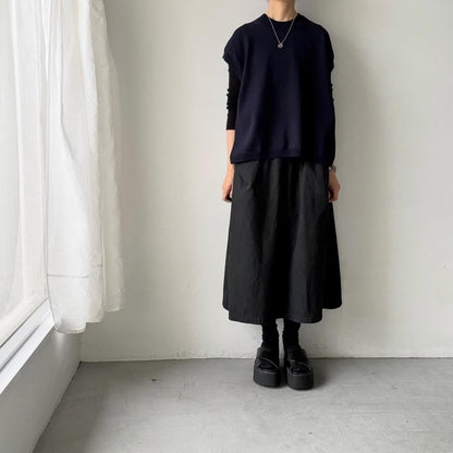 homspun  コットンコードベスト　ネイビー