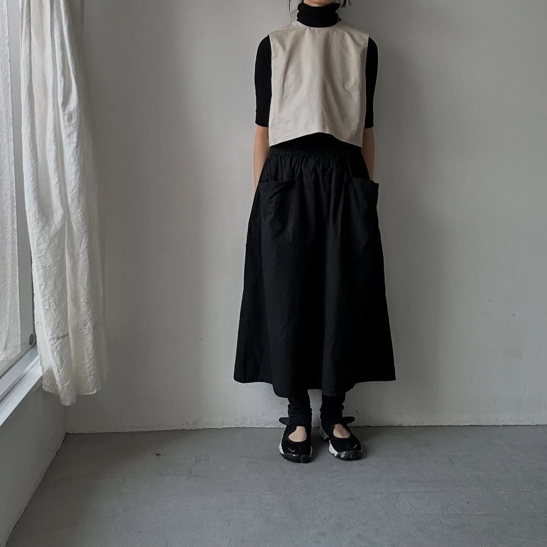 saqui  タフタクロップドトップ