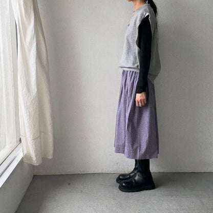 homspun コンパクト裏毛ベスト　トップグレー