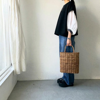 Linenya  ウールベスト　ブラック