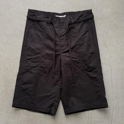 homspun  リップストップハーフパンツ　ブラック