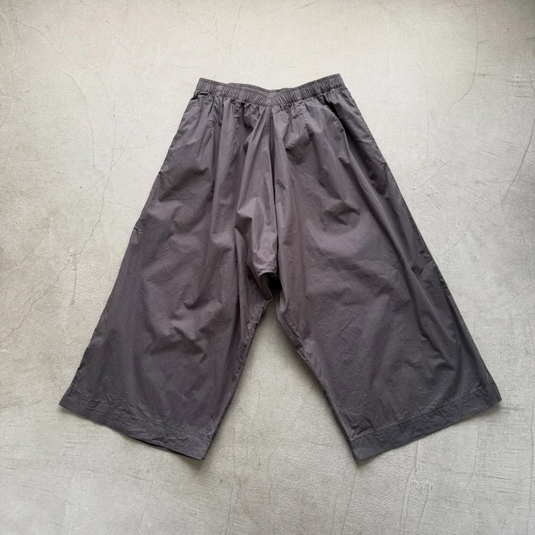jujudhau  デッドストックコットンワイドパンツ　グレー