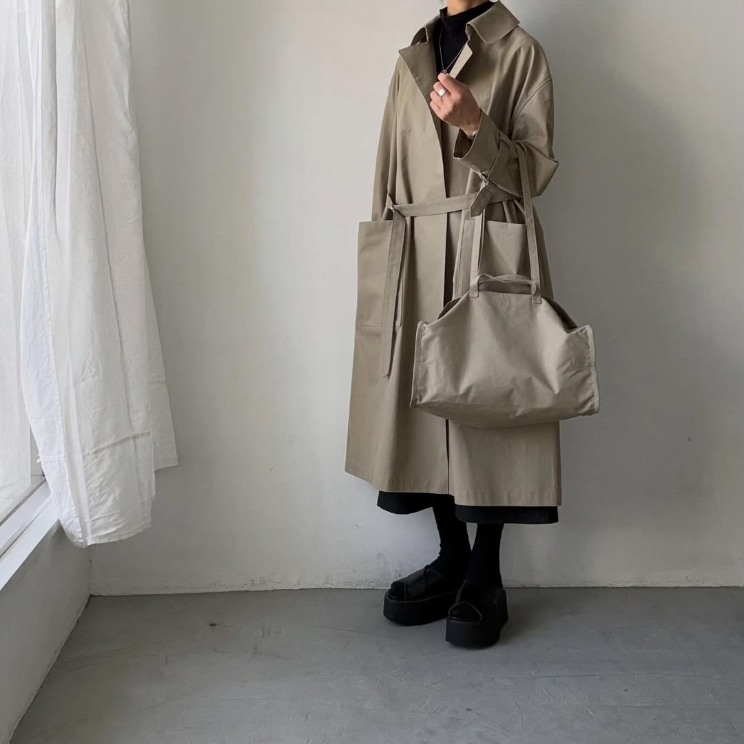 TENNE HANDCRAFTED MODERN ブリスベンモスコットンボストンバッグ